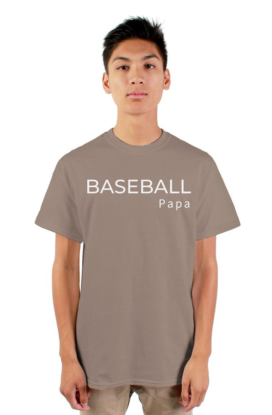 baseball papa tee - brown