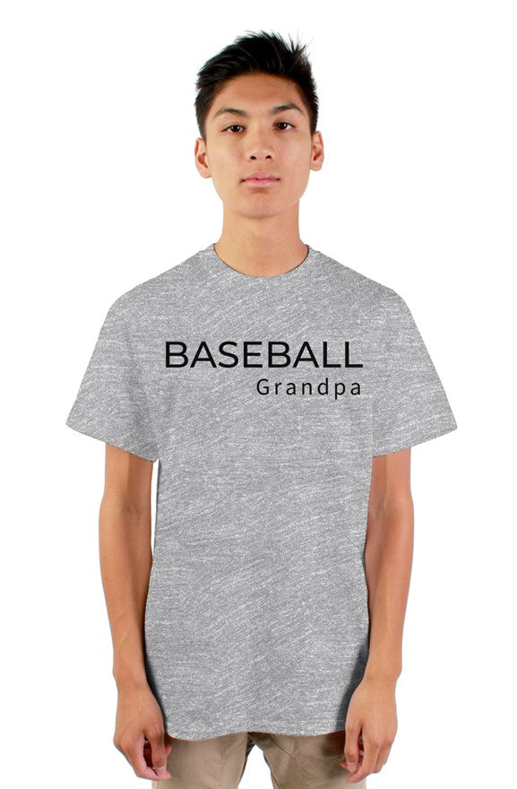 baseball grandpa t shirt - grey