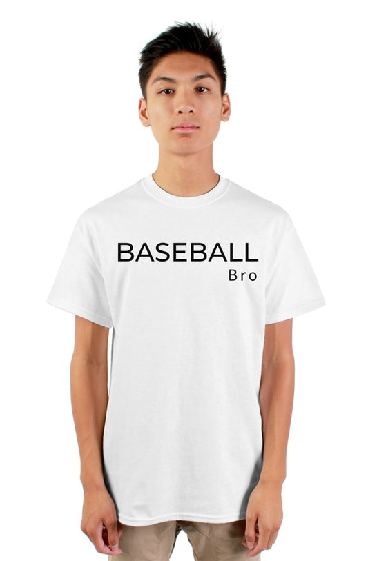 baseball bro t shirt - white