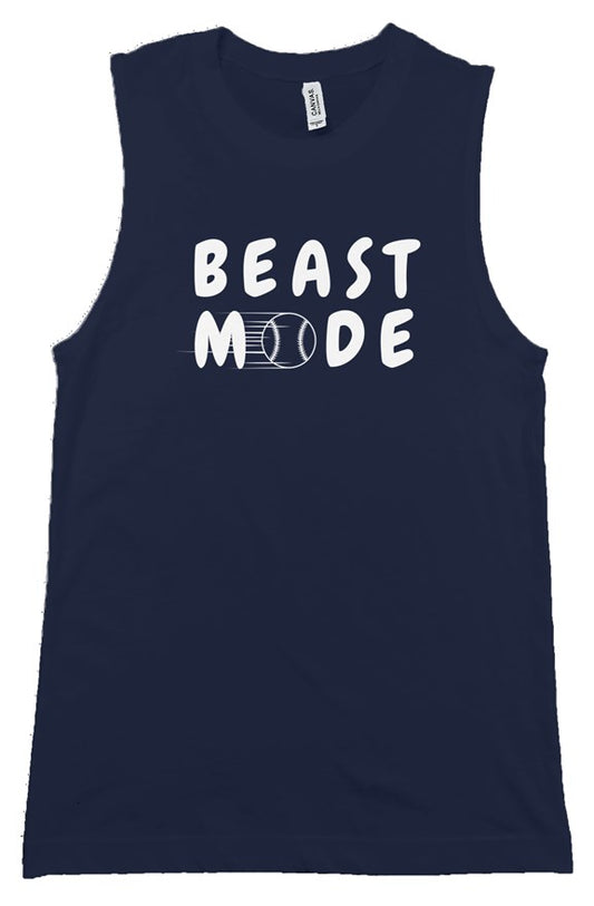 beast mode: baseball edition tank (navy)