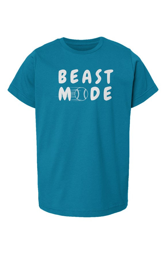 Beast mode: baseball edition youth tee (cobalt)