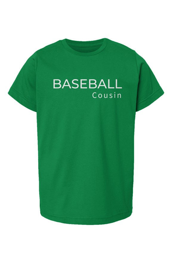 baseball cousin youth tee - green