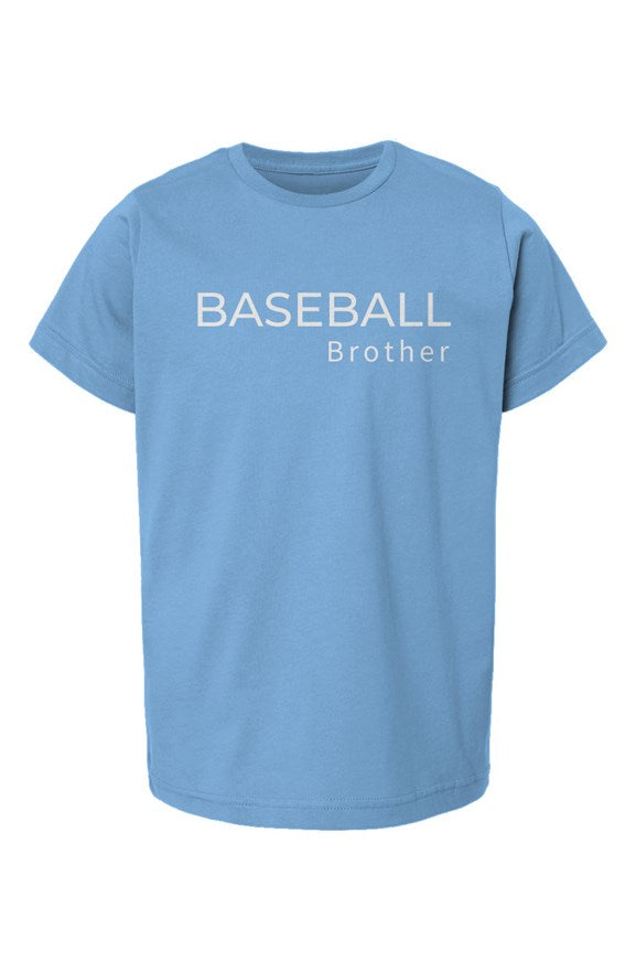 baseball brother youth tee - light blue