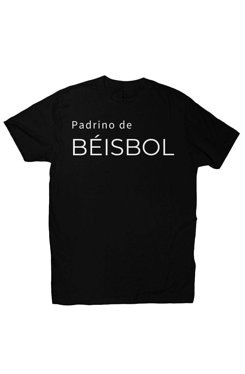 Camiseta de padrino de beisbol - negra