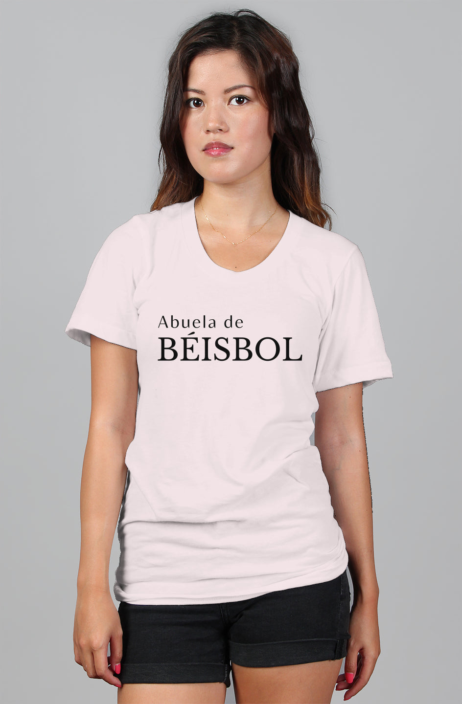 camiseta de la abuela de beisbol - rosa