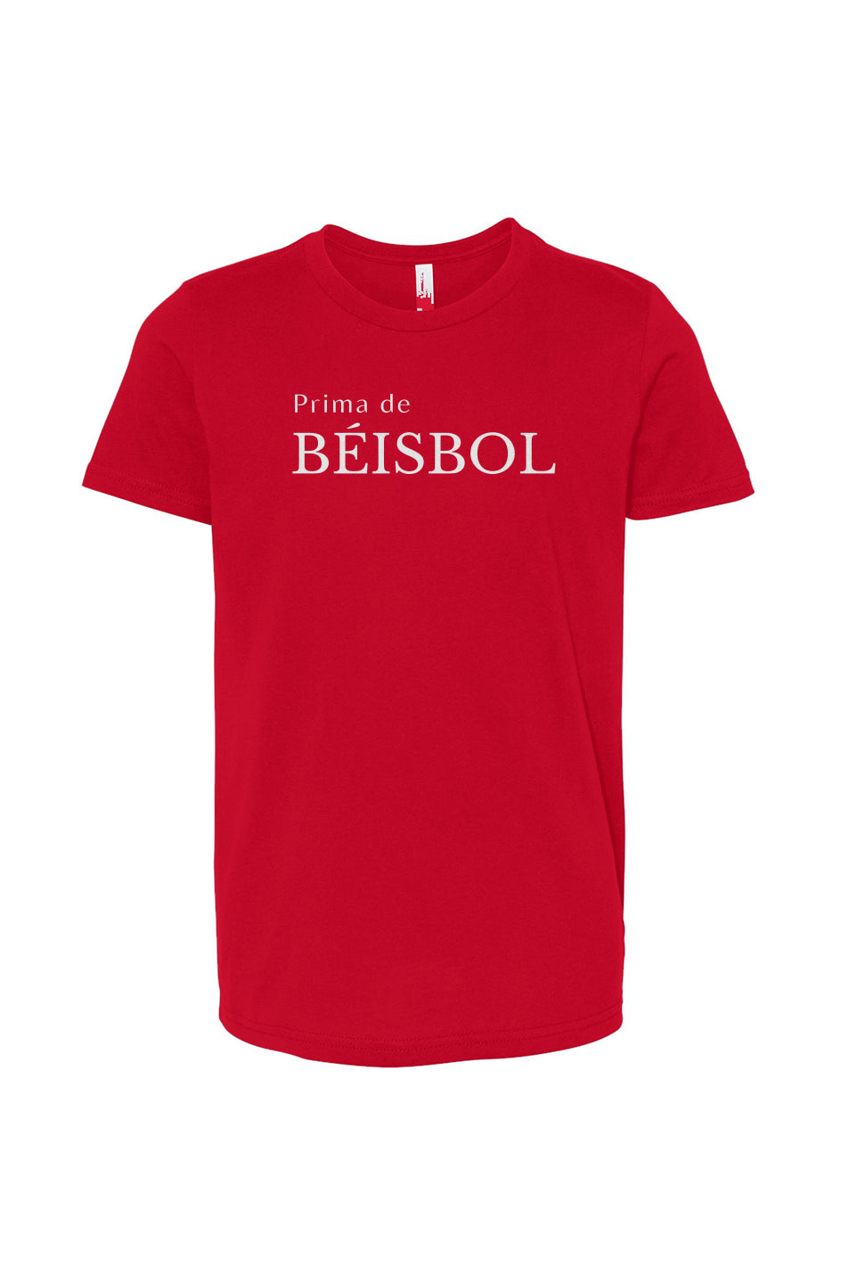 Camiseta Juvenil de Hermana de Béisbol - rojo