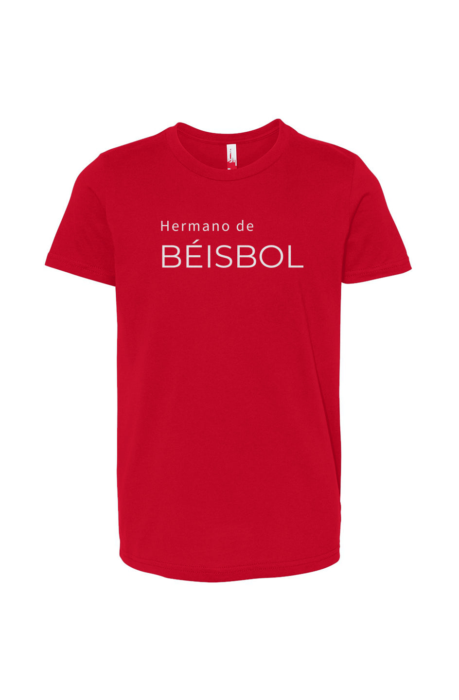 Camiseta Juvenil de Hermano de Béisbol - rojo