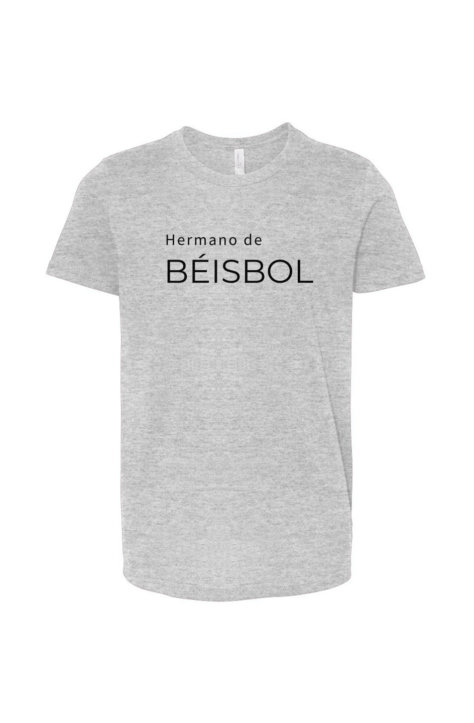 Camiseta Juvenil de Hermano de Béisbol - gris