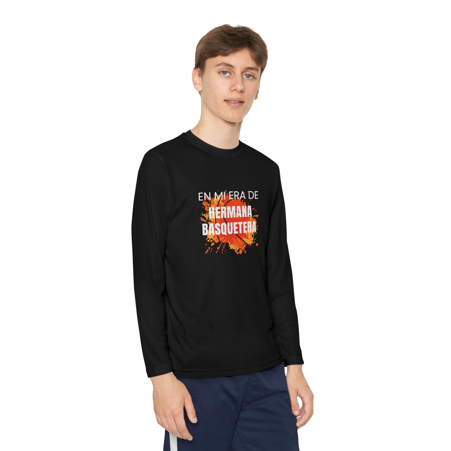 Youth Long Sleeve Tee - En Mirada de Hermana Basquetera - Sporty Style for Young Athletes