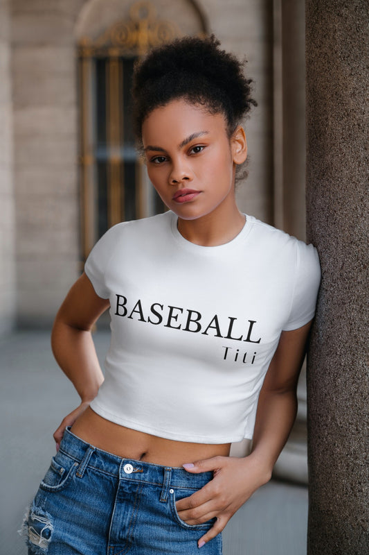 Baseball Titi Crop Tee